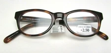  Corinne McCormack ANN Tortoise Womens Reading Glasses +2.50 NEW See Description