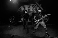 Joey Belladonna and Scott Ian of Anthrax in concert at the Metal A- Old Photo 4