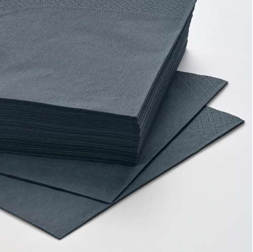 IKEA FANTASTISK 3-Ply Paper Napkins 50Pack High Absorbent Paper Napkins 40x40 cm - Picture 11 of 19