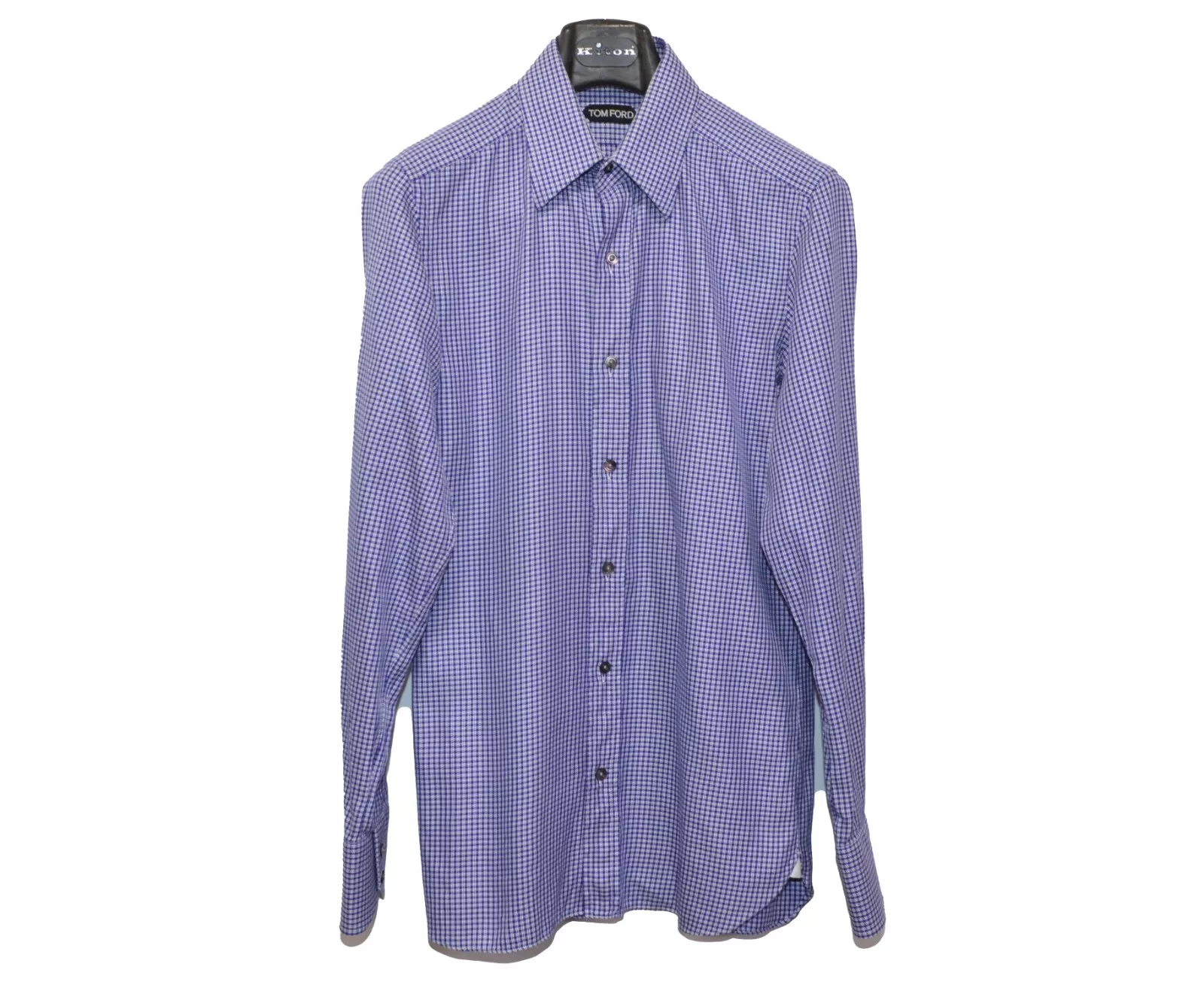 Incroyable chemise habillée homme Tom Ford 39 bleu 100 % coton Italie Gucci