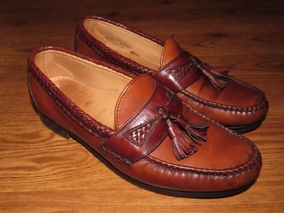 Allen Edmonds Maxfield Mens Slip On Loafers 11B Allen Edmonds Maxfield Brown Leather Tassel Slip On Loafer  main image 4