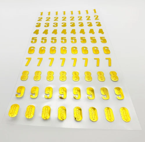 Self Adhesive gold&silver Alphabet Letter&number Stickers Card Making Art&Craft - Picture 8 of 26
