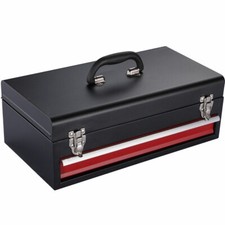 Lockable Tool box With 1 Drawer Portable Metal Tool Organizer Case Waterproof