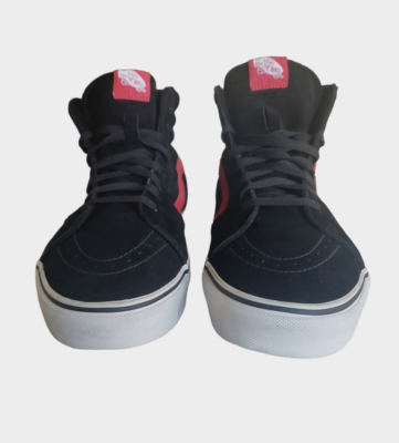 Vans Sk8-Hi Classic High Top Sneakers in Red & Black Mens Sz 10 VANS SK8-HI High Top Men main image 3