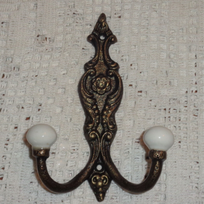 #ad Antique Bronze Metal Wall Cast Iron Wall Hook Coat Hat Towel Hanging Heavy Duty $13.11