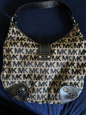 Michael Kors Studded Hobo Shoulder Black Large  Shoulder Bag