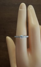 9ct White Gold 0.25ct Diamond Solitare Ring, UK Size O 1/2