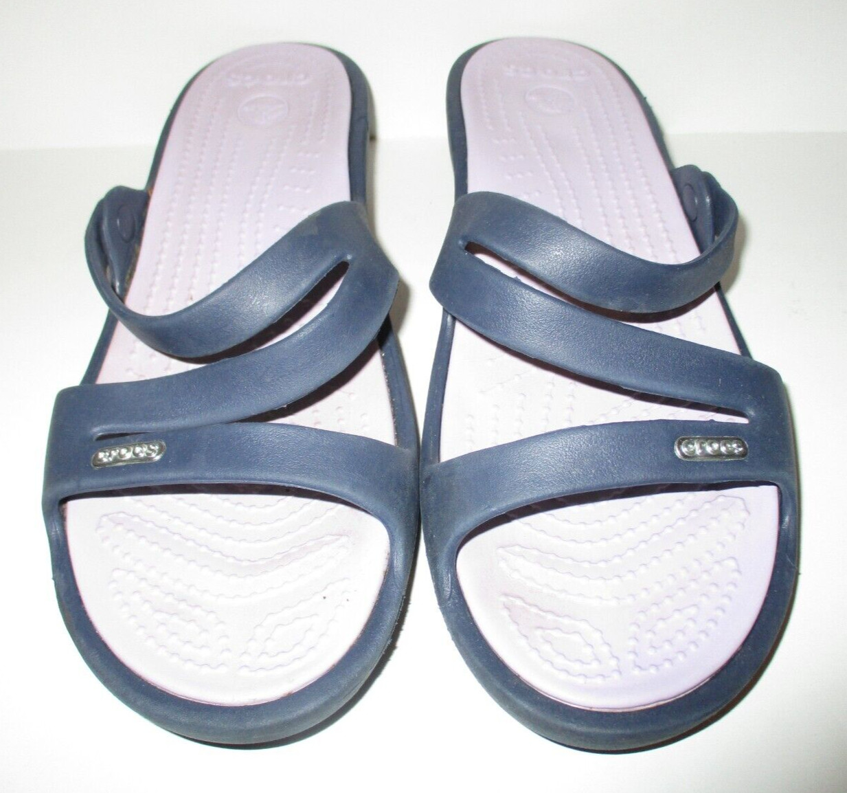 Crocs Patricia Wedge Slides Sandals Women's 9 Black Gem