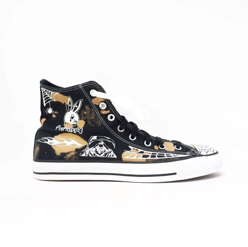 Converse CTAS Pro Hi Sean Pablo Black Graphic Skate Shoe 172388C