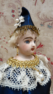 Rare poupée marotte musicale ancienne - signée f.g. (françois gaultier