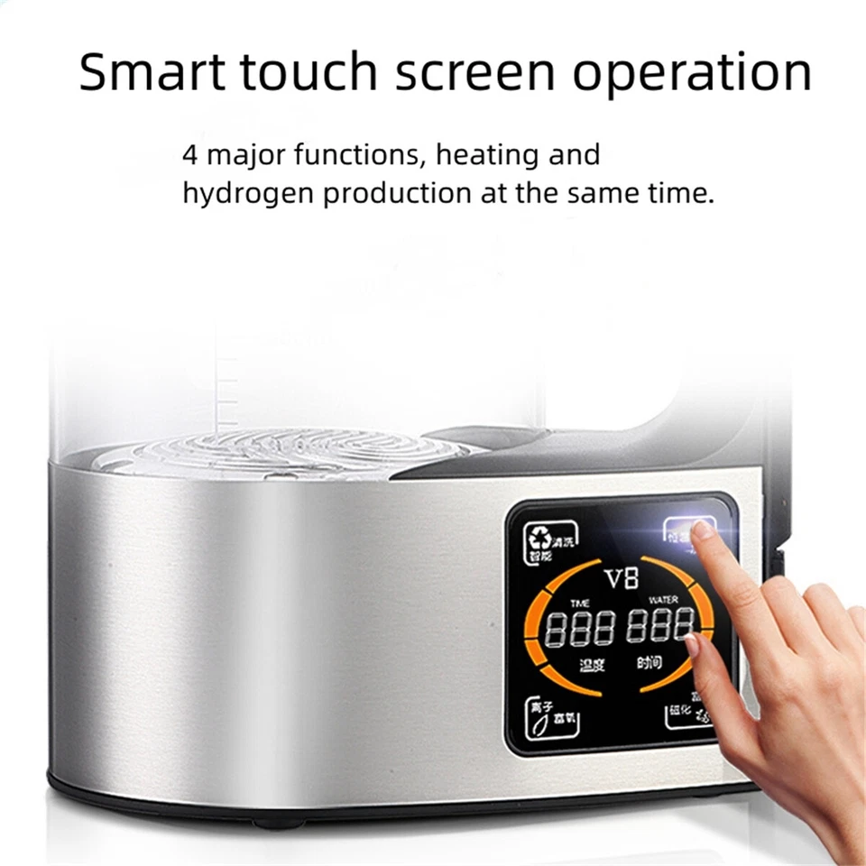 Hydrogen Water Machine Generator 2L Water Ionizer Generator Machine Kettle US - Image 4 of 4