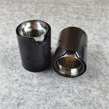 1*Real Carbon Fiber Exhaust Pipe Muffler tip For BMW M Performance exhaust pipe