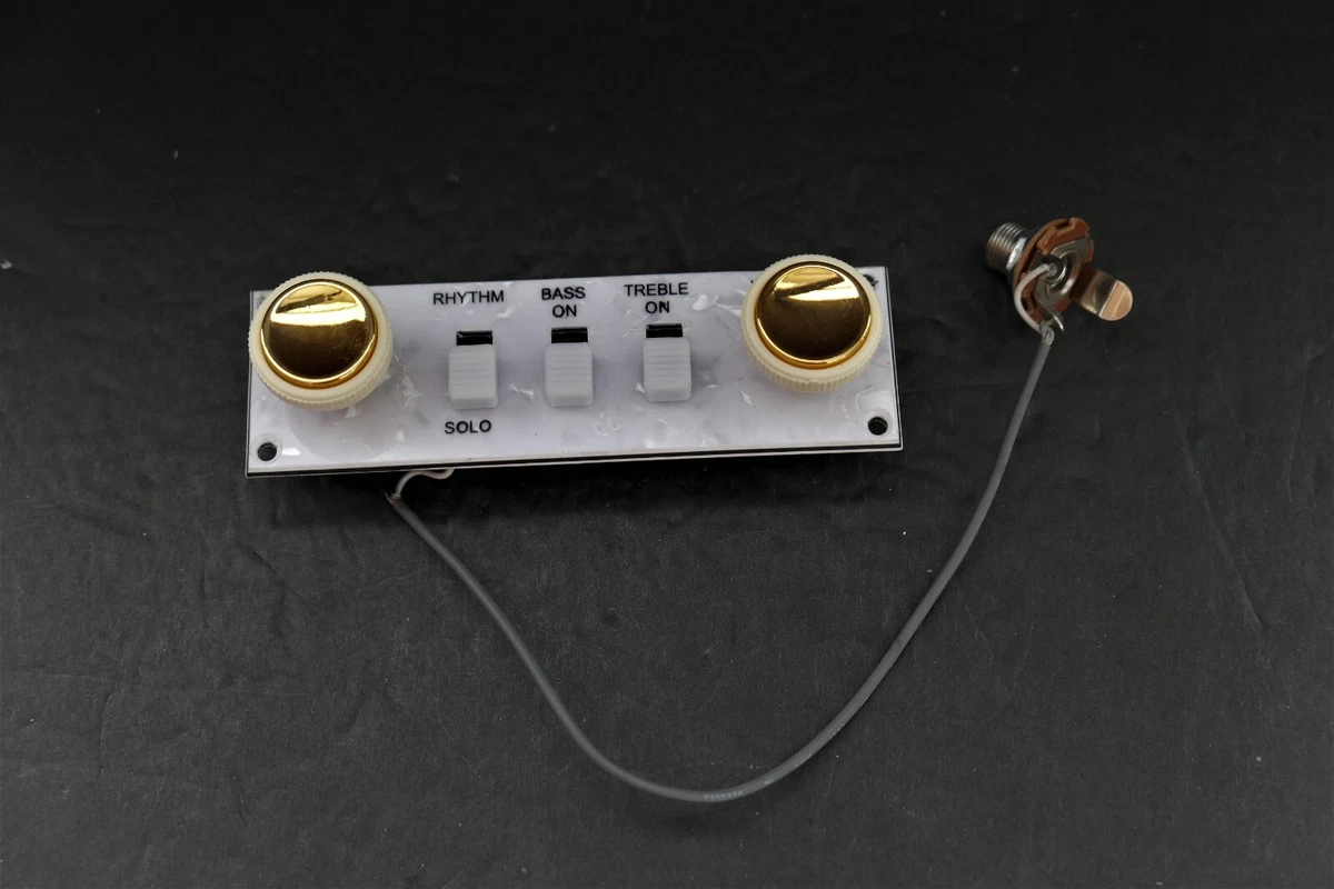 HOFNER Ignition Beatle Violin Bass Pearloid Control Plate WHITE
