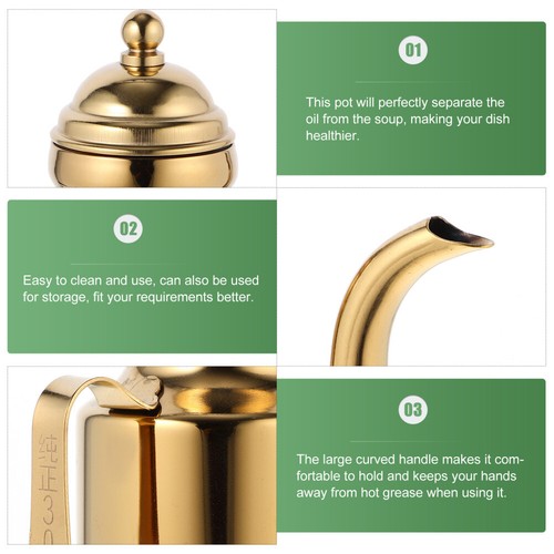 1PC Stainless Grease Container Oil Container Long Spout Grease Container - Picture 7 of 11
