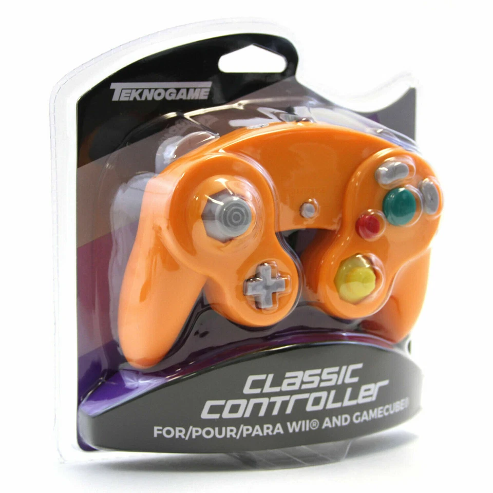 TEKNOGAME NGC/Wii ORANGE Classic Controller MODEL : GC905 (722267833688) - [F33* - Image 2 of 4