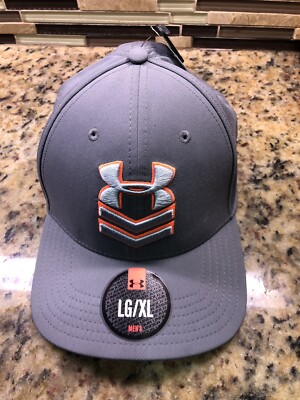 NEW US Navy Hat Cap Under Armour orange Grey 2 Chevrons 2nd class 