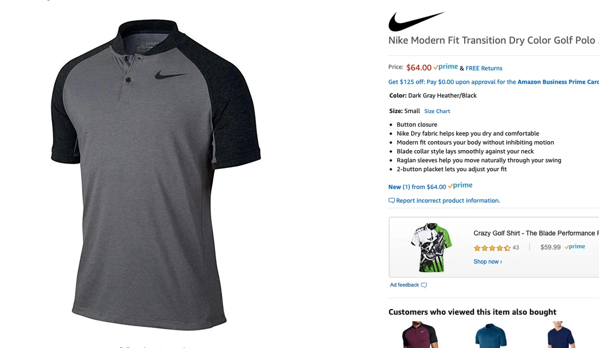 nike raglan golf shirt