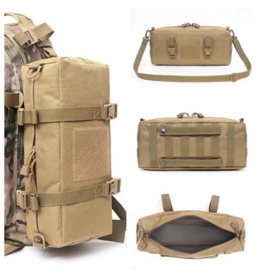 Sac À Dos Tactique Molle Sling Bag Randonnée Sport Rangement À Bandoulière Kaki - Photo 1/4