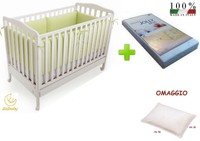 Cot Baby White Newborn Edges Rounded Slatted Base Cot Baby White Newborn Edges Rounded Slatted Base