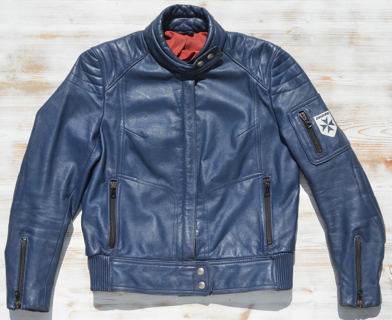 HARRO MOTORRADJACKE MOTORRADLEDERJACKE VINTAGE  NEWTIMER GR. 40