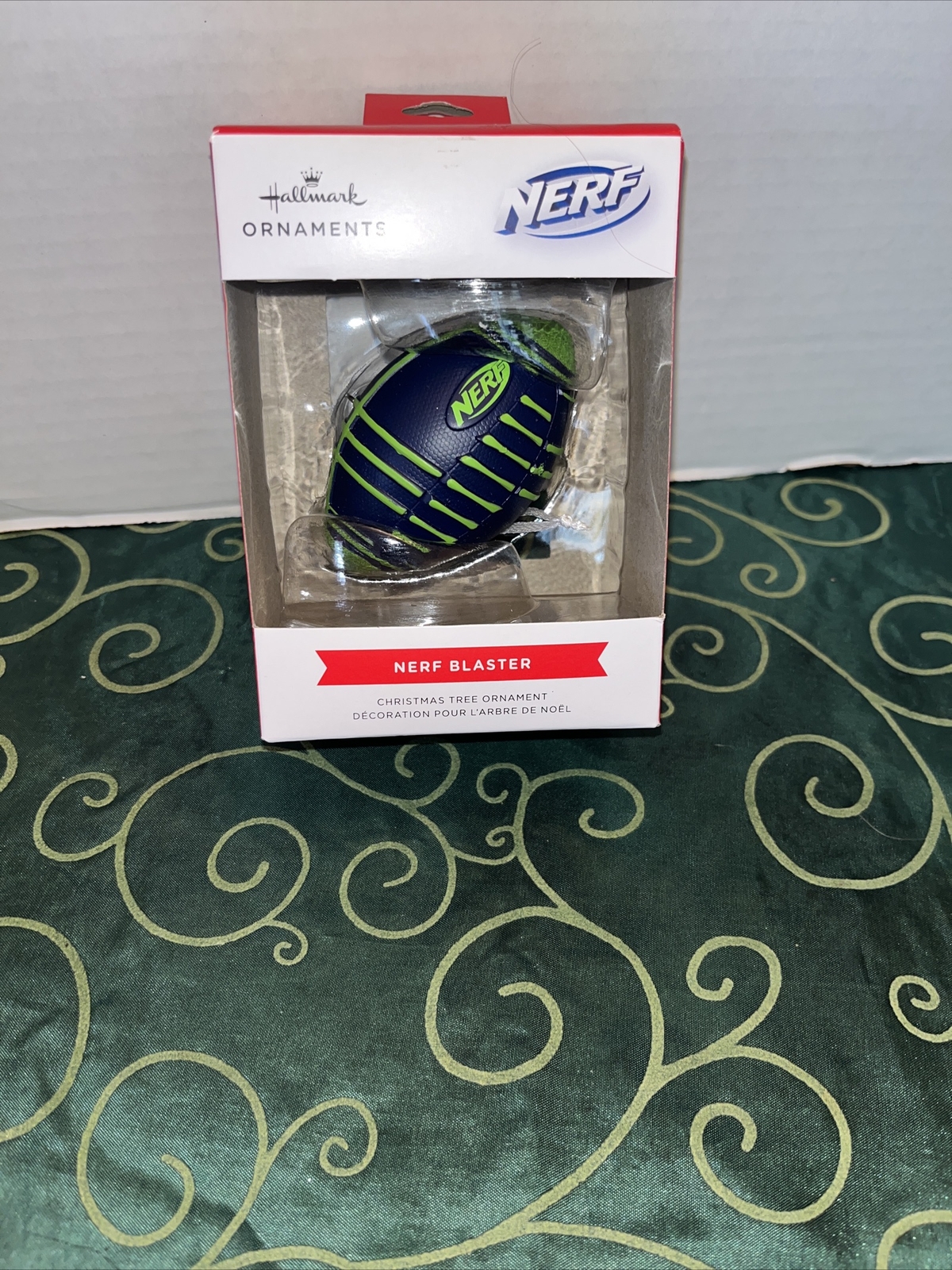 NEW HALLMARK HASBRO ORNAMENT NERF FOOTBALL NERF BLASTER CHRISTMAS TREE ORNAMENT eBay