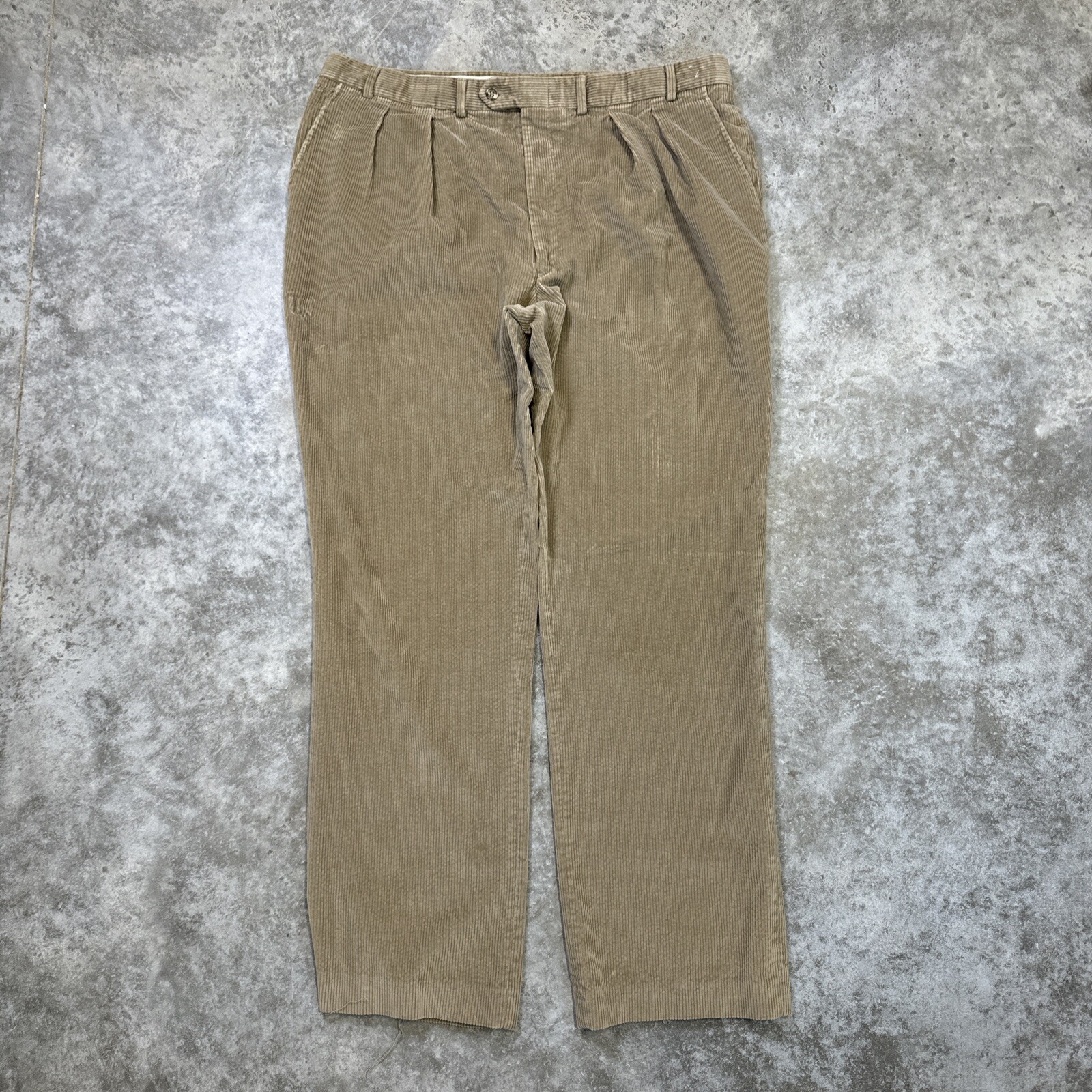 Vintage LL bean pants mens 40 x 33 Corduroy 90s USA made tan brown outdoors
