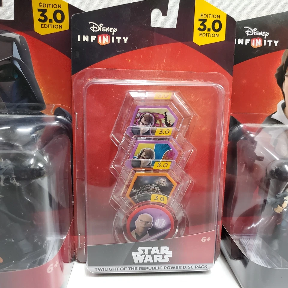 Disney Infinity 3.0 - Star Wars Darth Vader, Han Solo w/4 Power Disc Pack - NEW - Image 3 of 4