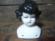 Vintage Doll Head Blue Eyes 3.5"