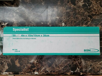 BSN Medical 7391 Specialist Plaster Splints Extra Fast Setting 4'' x 15'' 50/Box