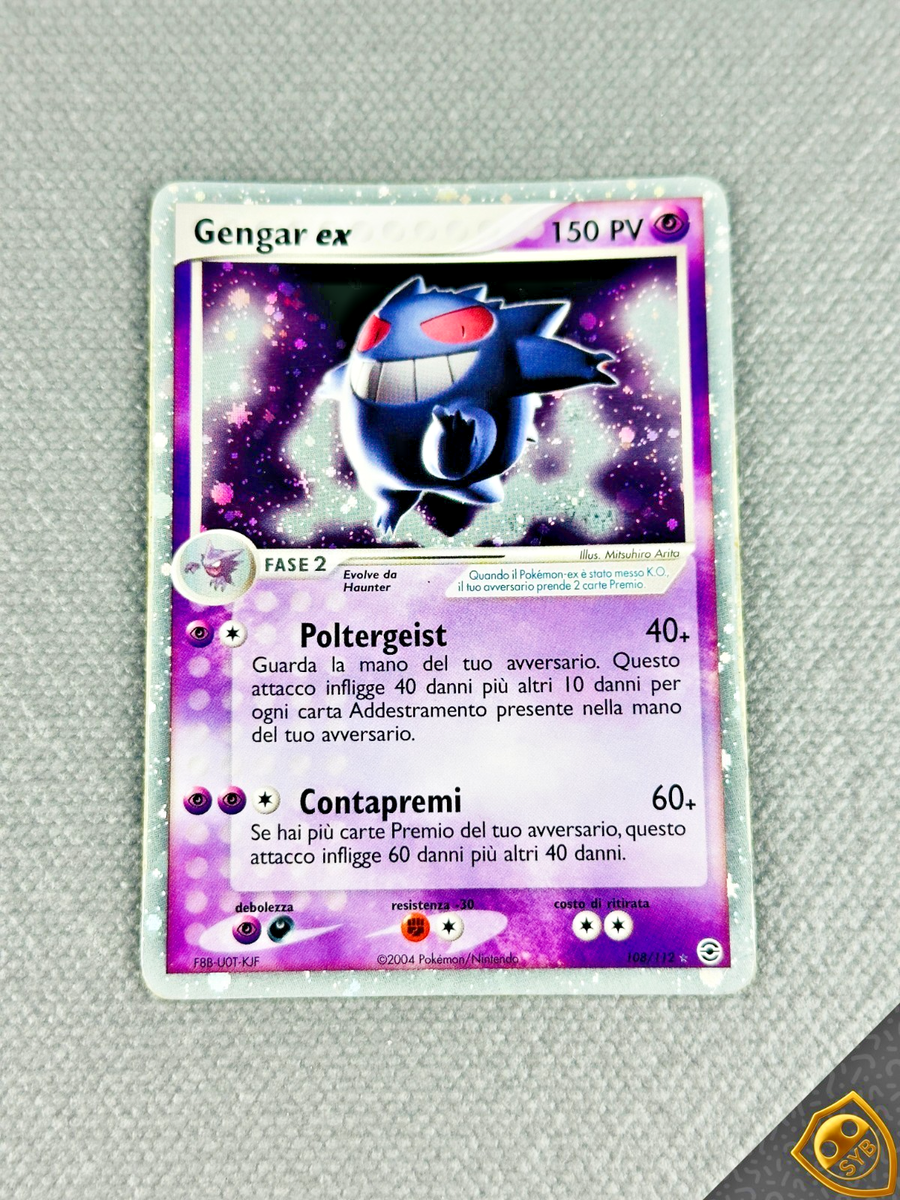 Pokemon Gengar Ex 108/112 Holo Ex Fire Red & Leaf Green Italian | eBay Pokemon Gengar Ex 108/112 Holo Ex Fire Red & Leaf Green Italian | eBay
