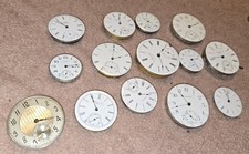 Vintage Pocket Watch Movement Lot 14 for Parts Restoration Waltham, Hamilton 