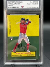 2025 Topps Archives Marcelo Mayer Rookie RARE 1964 STAND-UPS GEM MINT PTA 10 🔥
