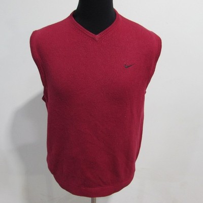 Herren Nike Golf V Ärmellos Pullover Lammwolle Brustumfang 40/42 Größe M Art.-Nr. Y14828