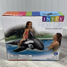 Intex 2013 Large Ride-On Whale Inflatable Pool Float NIB Rider 76x47