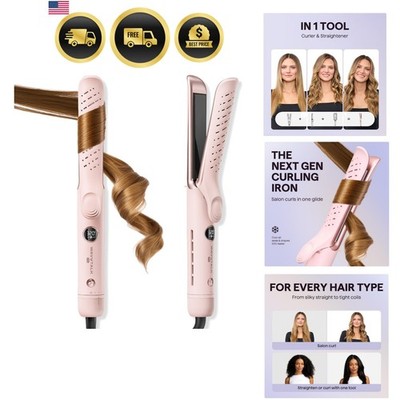 Airflow Styler Whirlwind Curl, Hair Straightener and Curler 2 in 1, Upgraded ...