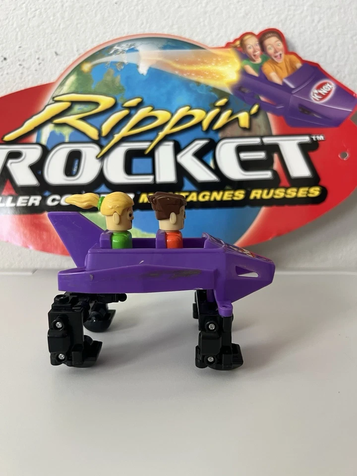 Knex Rippin Rocket Roller Coaster Purple Car w/ Figures ~ K'nex Replacement Part - Image 3 of 3