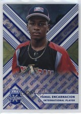 2018 Panini Elite Extra Edition Aspirations Blue /75 Yamal Encarnacion #184 g7c