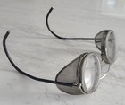 Vintage Metal Safety Goggles, Metal side shields, Saniglas, early 1900s