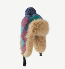 Ultrawarme Winter-Fliegermütze Uschanka Wintermütze mit Bommel & Kunstfell