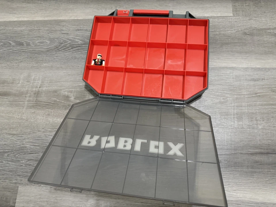 Caja de herramientas de coleccionista Roblox estuche de transporte de almacenamiento para 36 figuras falta pestillo Foto 2 de 4