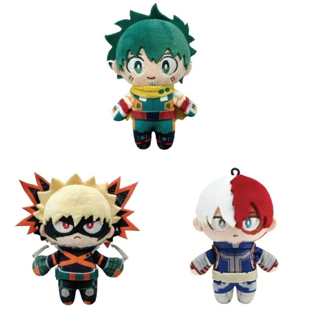 Juego de llaveros de felpa magnética temporada final My Hero Academia Bakugo Deku Todoroki