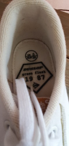 Vintage Dunlop Zielone Flash Trampki Rozmiar 5 złote / białe - Zdjęcie 7 z 21