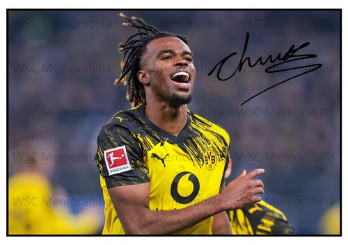 11150. Carney Chukwuemeka Signed Pictures (A4 Prints) Chelsea Dortmund Villa etc