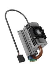 ICY BOX M.2 Heatpipe Cooler with 30 mm Fan Height for M.2 SSD 2280 , Aluminium,