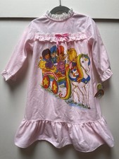 New w/Tags Vintage Sears Rainbow Brite Pink Girls Nightwear 2T