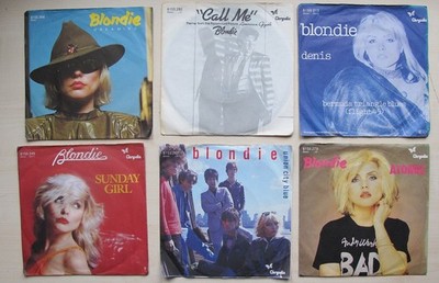 6x Single 7'' BLONDIE Atomic Sunday Call Denis Union Dreaming VG/Ex