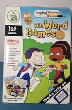 LeapPad PlusWriting LEAP frog Wild Word Games W/ 2 books SEALED 1st grade NEW