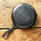 Vintage GRISWOLD Cast Iron SKILLET Frying Pan # 3 LARGE BLOCK LOGO - Ironspoon