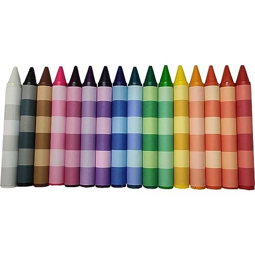 16 Striped Colored Extra Large Crayons Collection | eBay