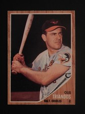 1962 Topps Baseball Card #420 Gus Triandos (EX-MT)